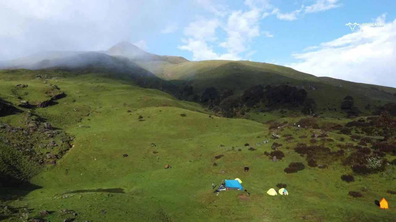 Remote alpine meadows and expansive Himalayan views